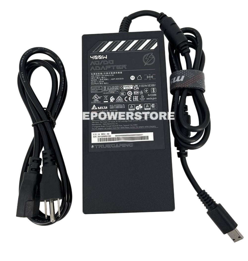 Genuine 400W AC Adapter Charger For MSI VECTOR A18 HX A9WIG-076US A9WIG-074US