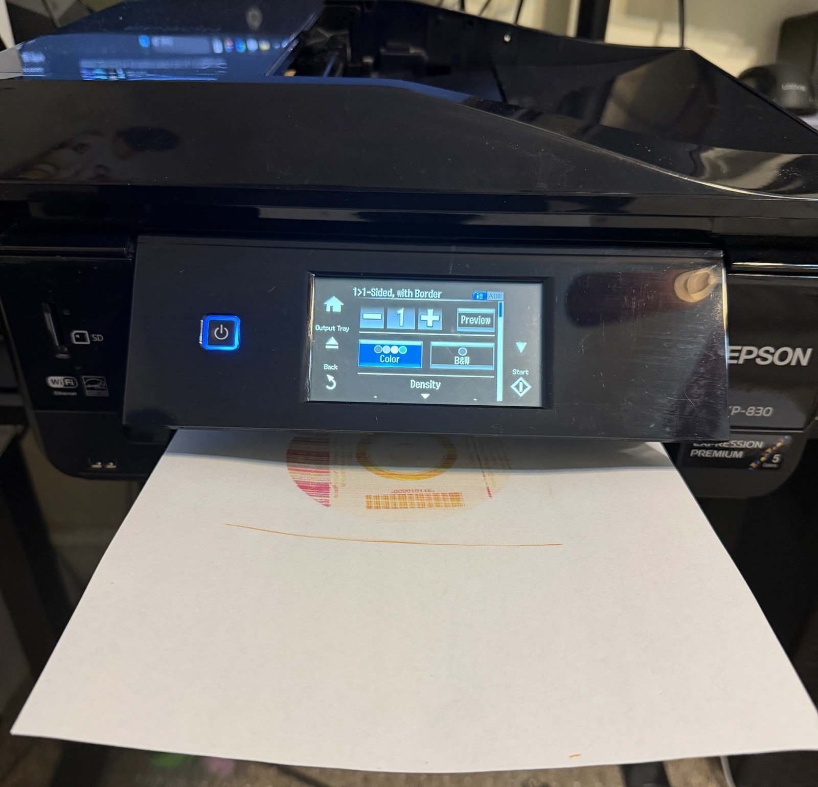Epson Expression Premium XP-830 Wireless All-in-One Printer Tested Working