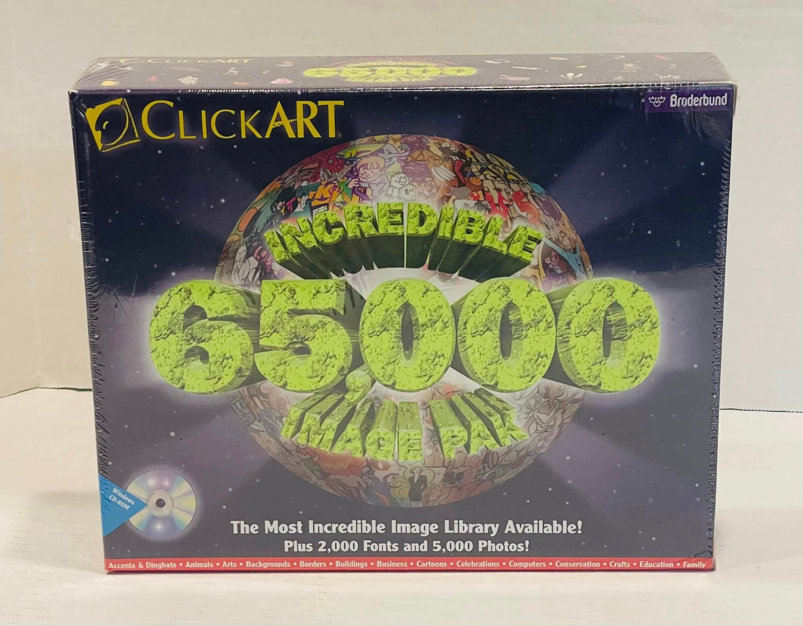 Click Art  Incredible 65000 Image Pak Windows CD Set Imaging Editing Art