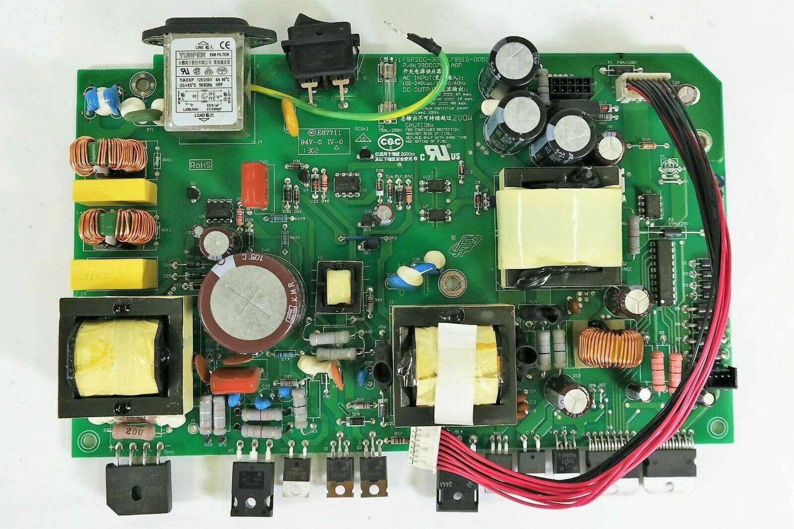 GENUINE⚡Zebra FSP200-3P01 Power Supply Board for ZM400 ZM600 Label Printers