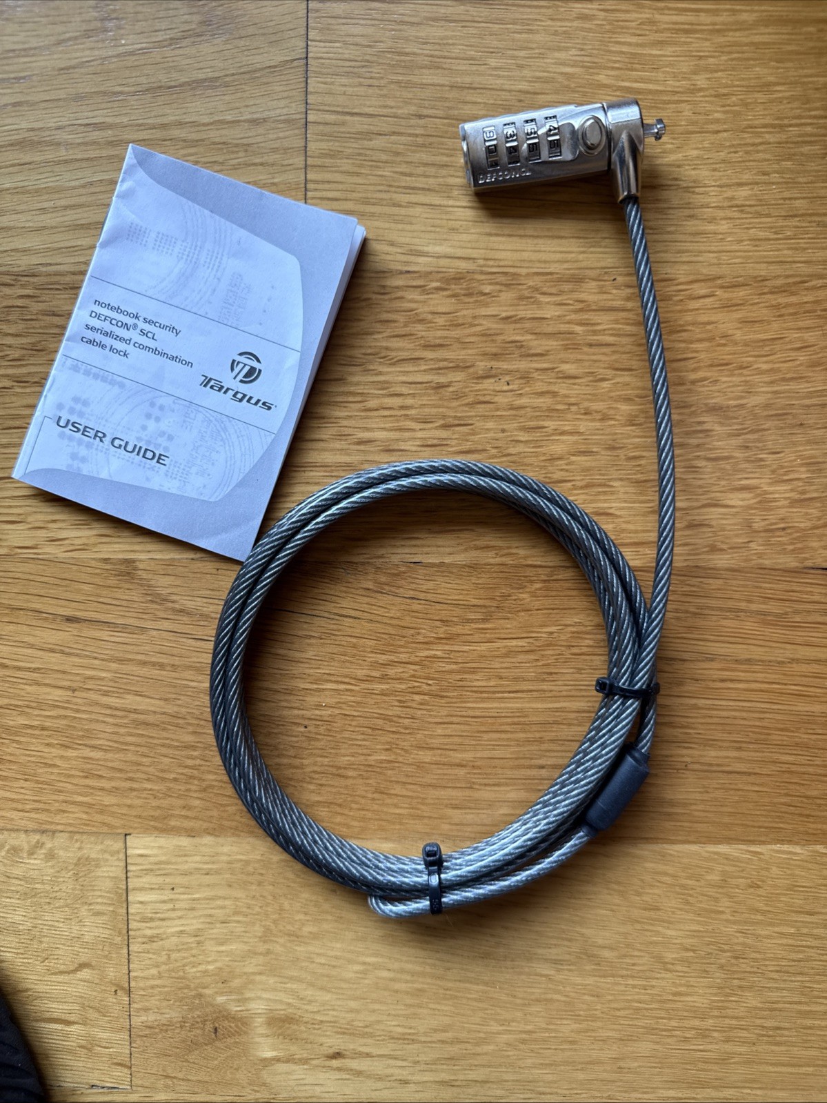 Targus Notebook Security Defcon SCL Combo Cable Lock Model: PA410S-1