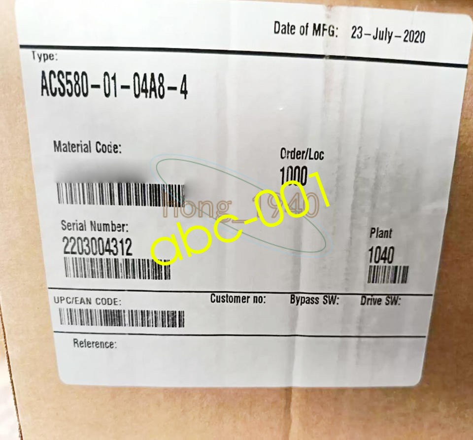 1PC NEW ABB Frequency Converter ACS580-01-04A8-4 DHL FEDEX