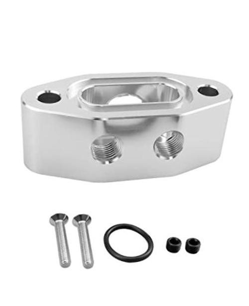 LS Oil Pressure Sensor Relocation Adapter Dual 1/8" NPT LS Oil Port Outlets