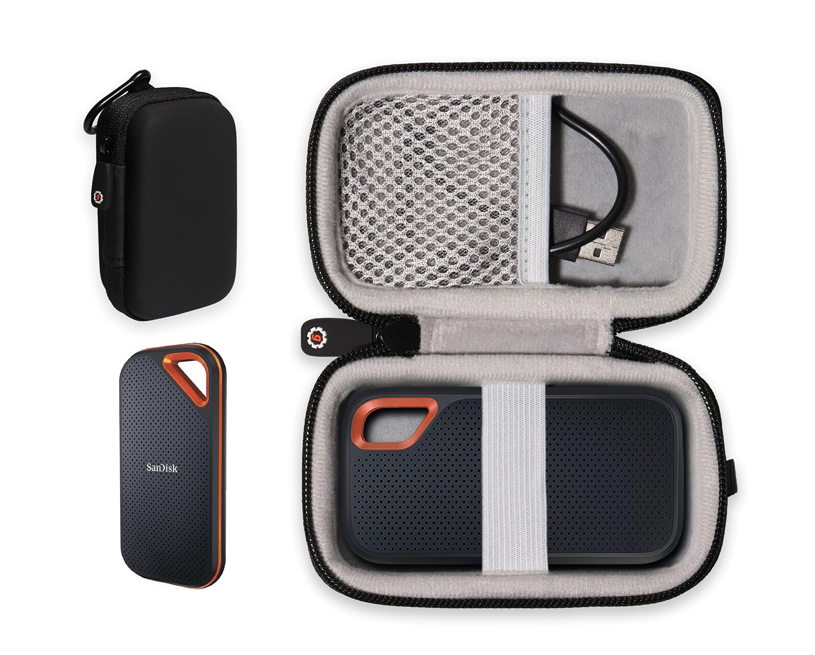Protective Zipper Case for SanDisk Extreme & Extreme Pro Portable SSD Storage