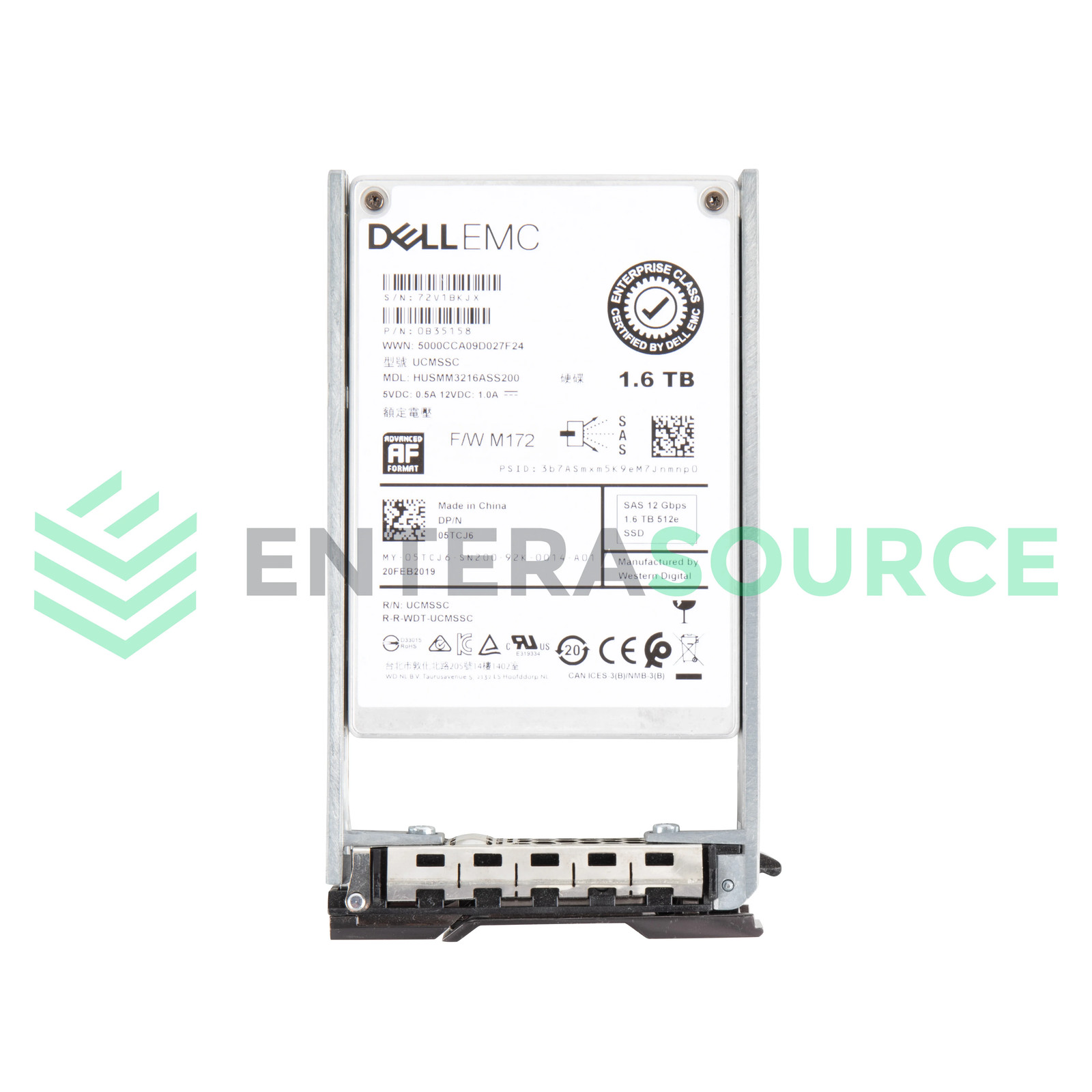 Dell Compellent 5TCJ6-CML 1.6TB SAS 2.5" 12Gbps RI Solid State Drive