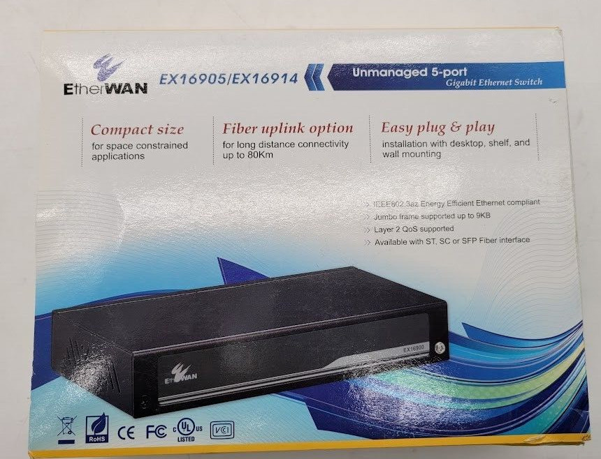 EtherWAN Hardened Unmanaged Gigabit Ethernet Switch EX16914-3