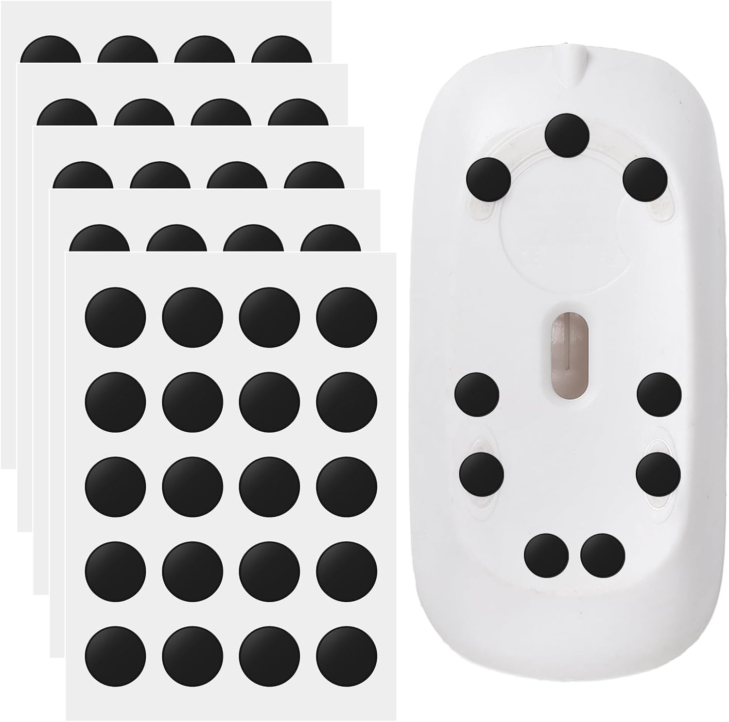 100 Pcs Speed Mouse Skates, Suitable for Glass-Mouse Pads & Cloth Pads Mouse ...