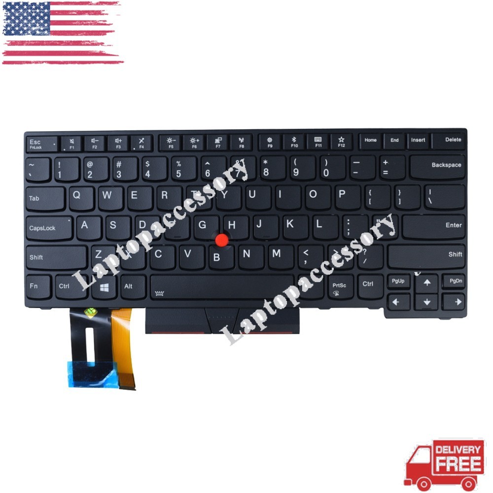 Black Backlit Keyboard 01YP360 For Lenovo ThinkPad E480 E495 T490 Yoga L380 L480