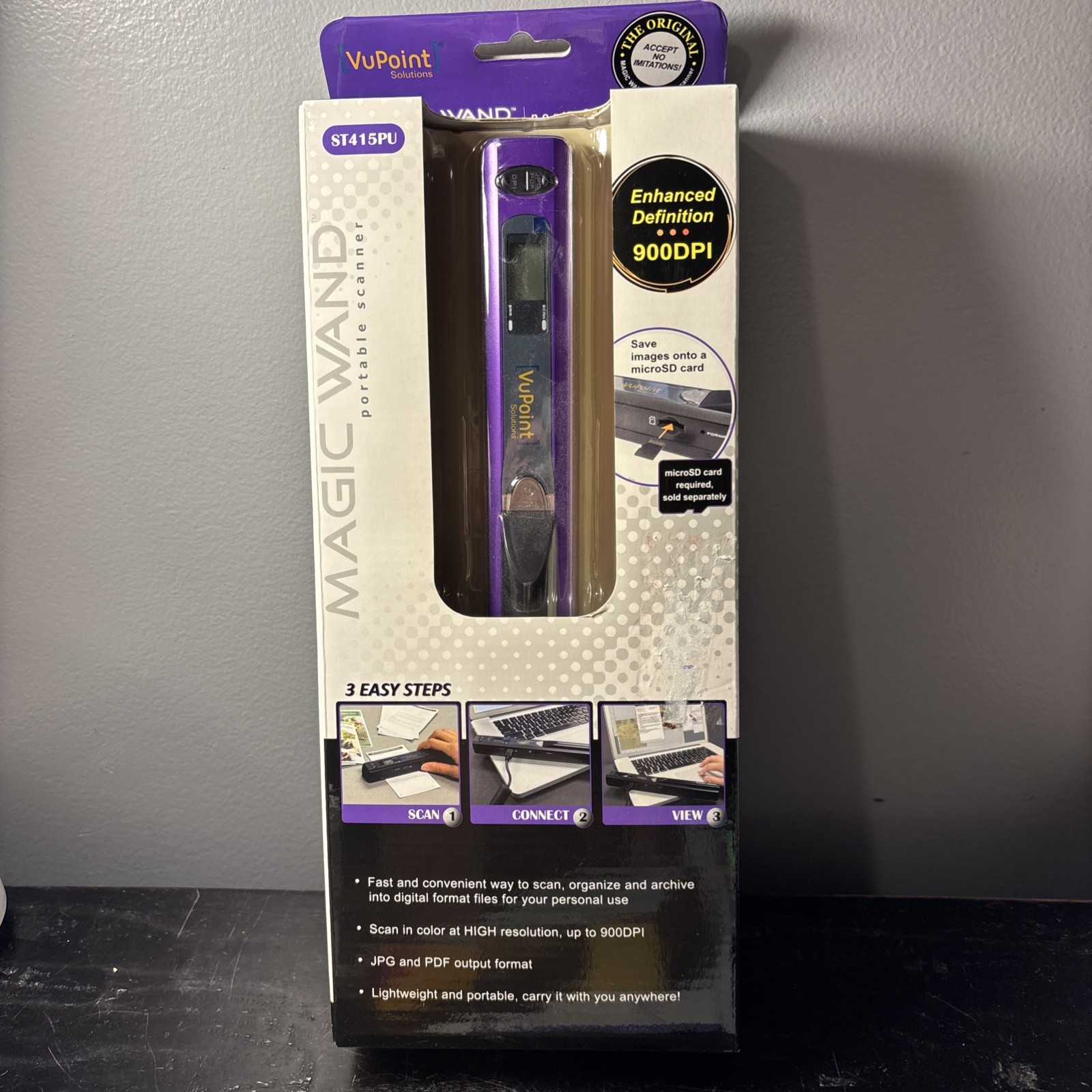 VuPoint Solutions ST415 Handheld Magic Wand Portable Scanner New In Box
