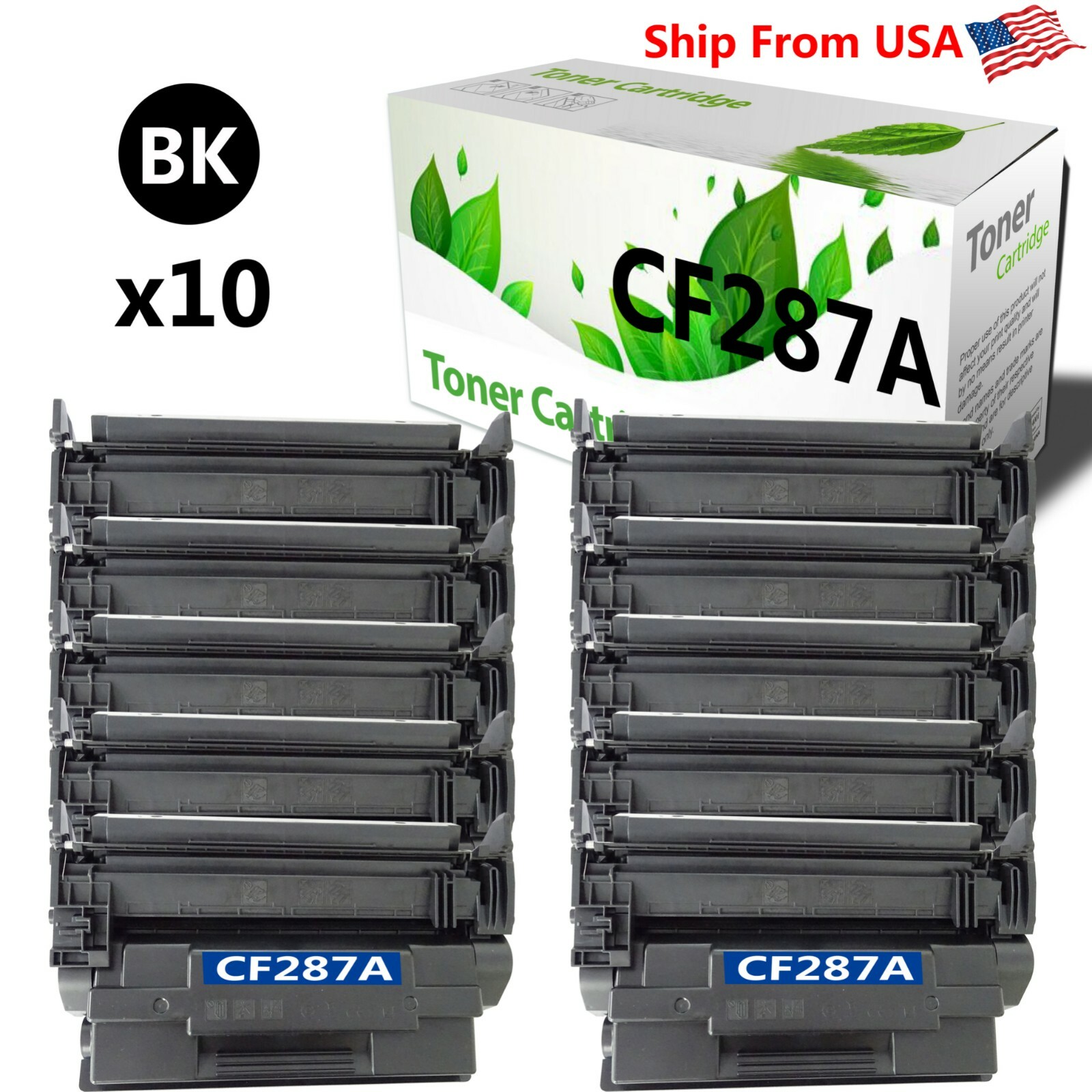 10PK 287A Toner Cartridge for Pro M501dn Enterprise M506x