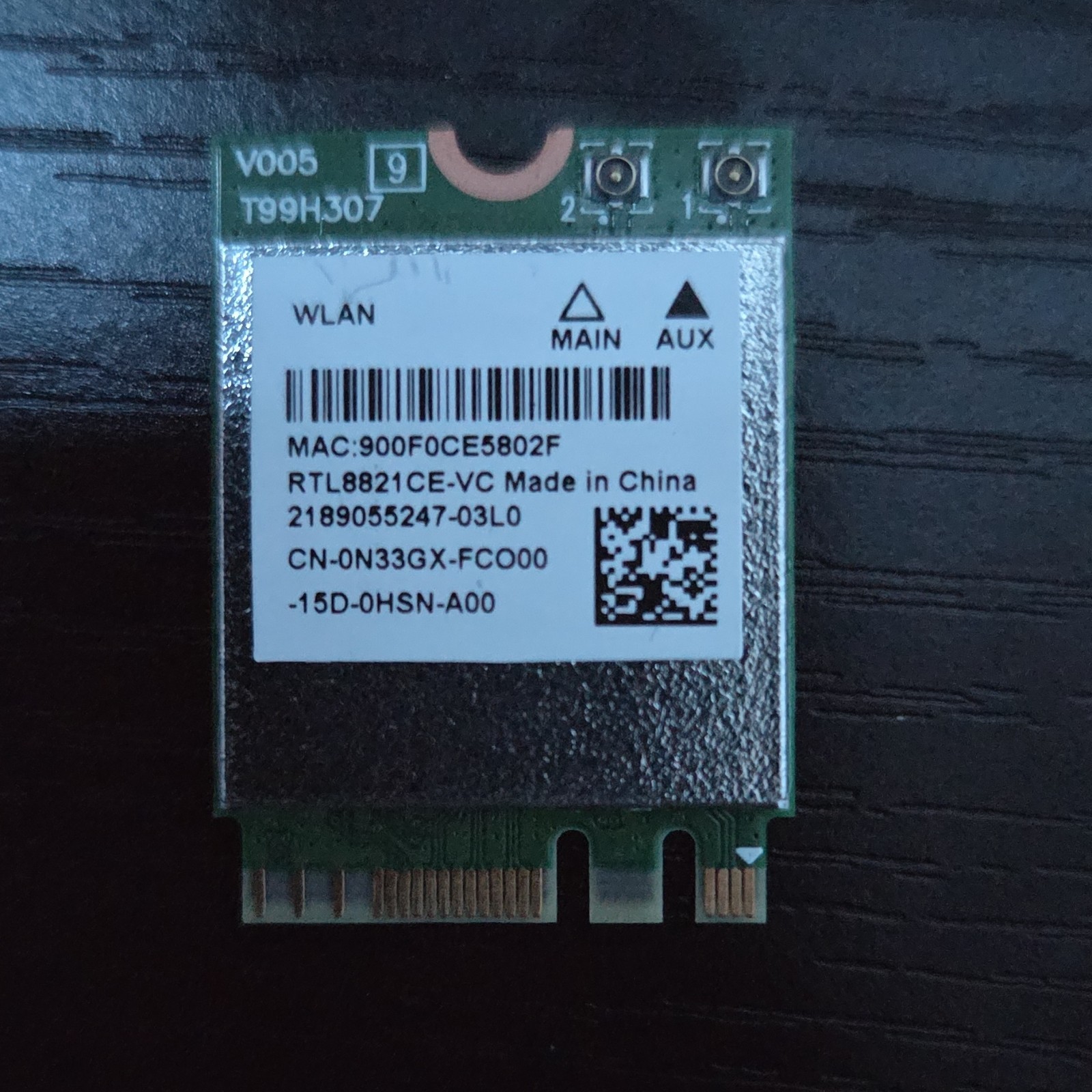 Realtek RTL8821CE Wireless Mini PCI Express Laptop Network Card RTL8821CE-VC TX2