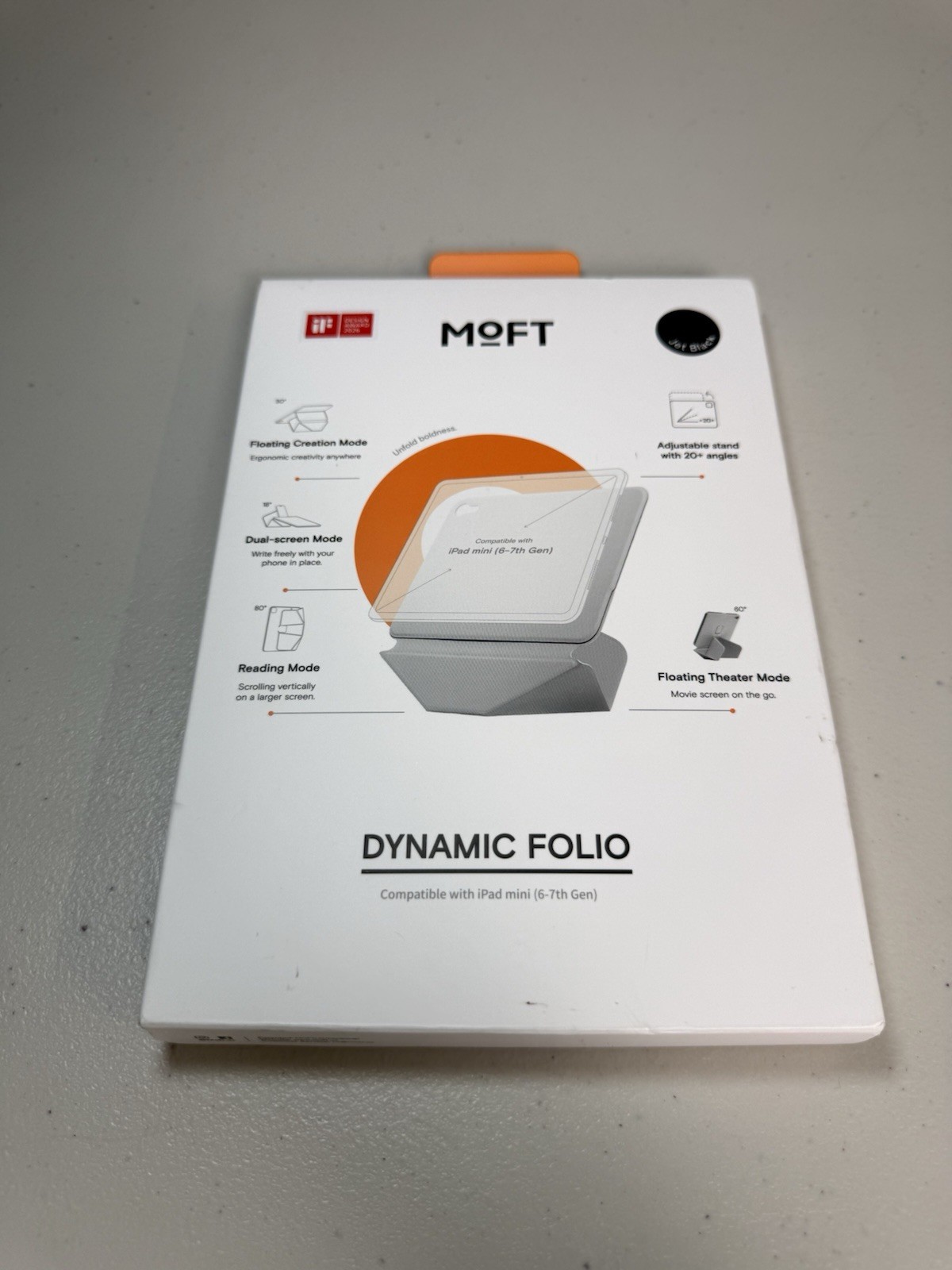 MOFT Dynamic Folio Case for iPad mini 6 - 7th Gen / Black / New
