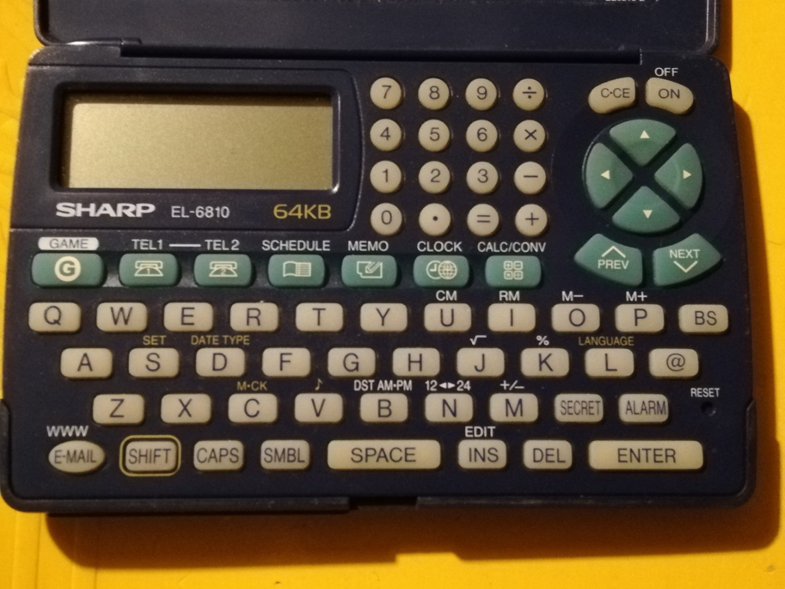 SHARP EL-6810 64KB - Vintage Calculator / Diary - Used