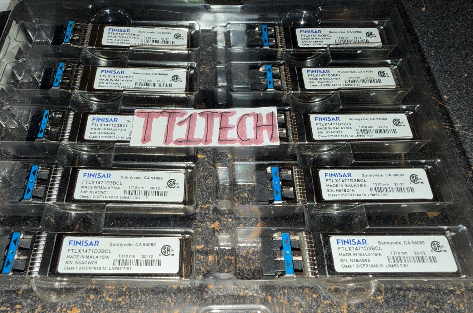 ONE  Finisar SFP-10G-LR for Fortinet FG-TRAN-SFP+LR FortiGate 300D 3200E 3600C