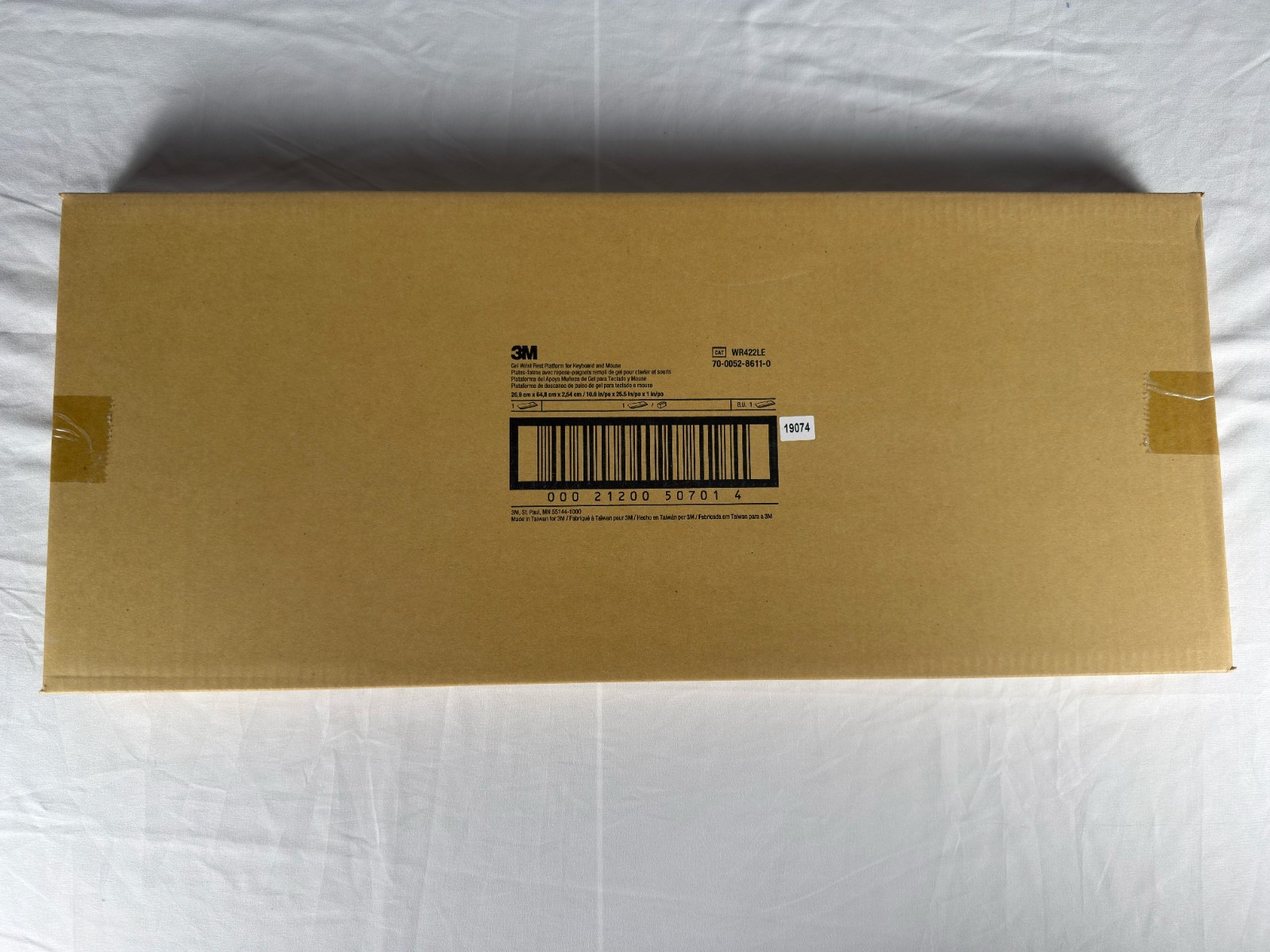 New 3M Adjustable Gel Wrist Rest Platform For Keyboard & Mouse WR422LE 