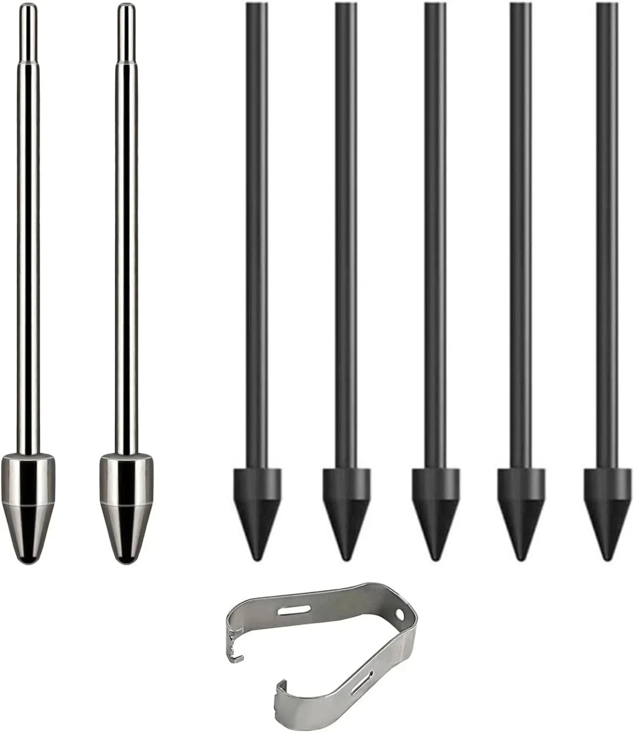 Titanium Metal Nibs/Tips Replacement for Samsung Galaxy Tab S9/S9FE+/S9 Black 