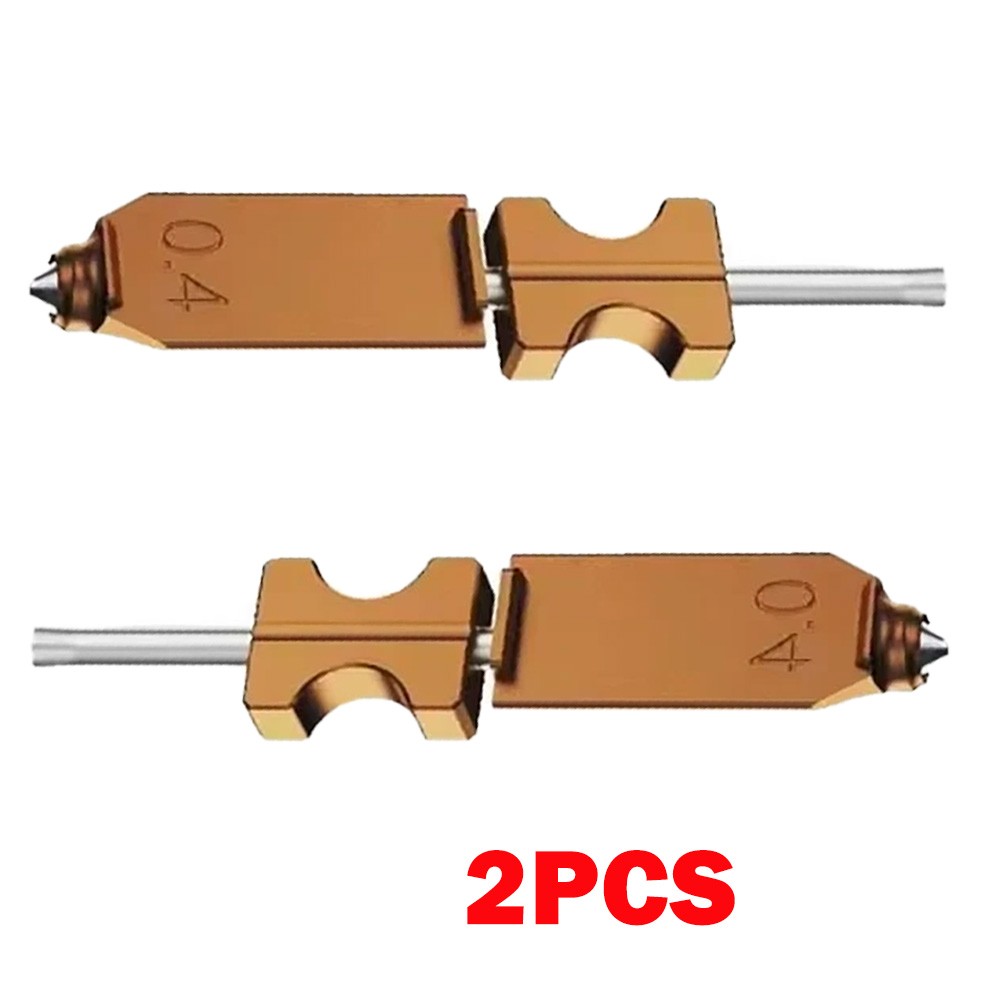 2Pc 0.4mm For Flashforge AD5X Upgraded Harden Hotend Nozzle For PLA PETG ABS US