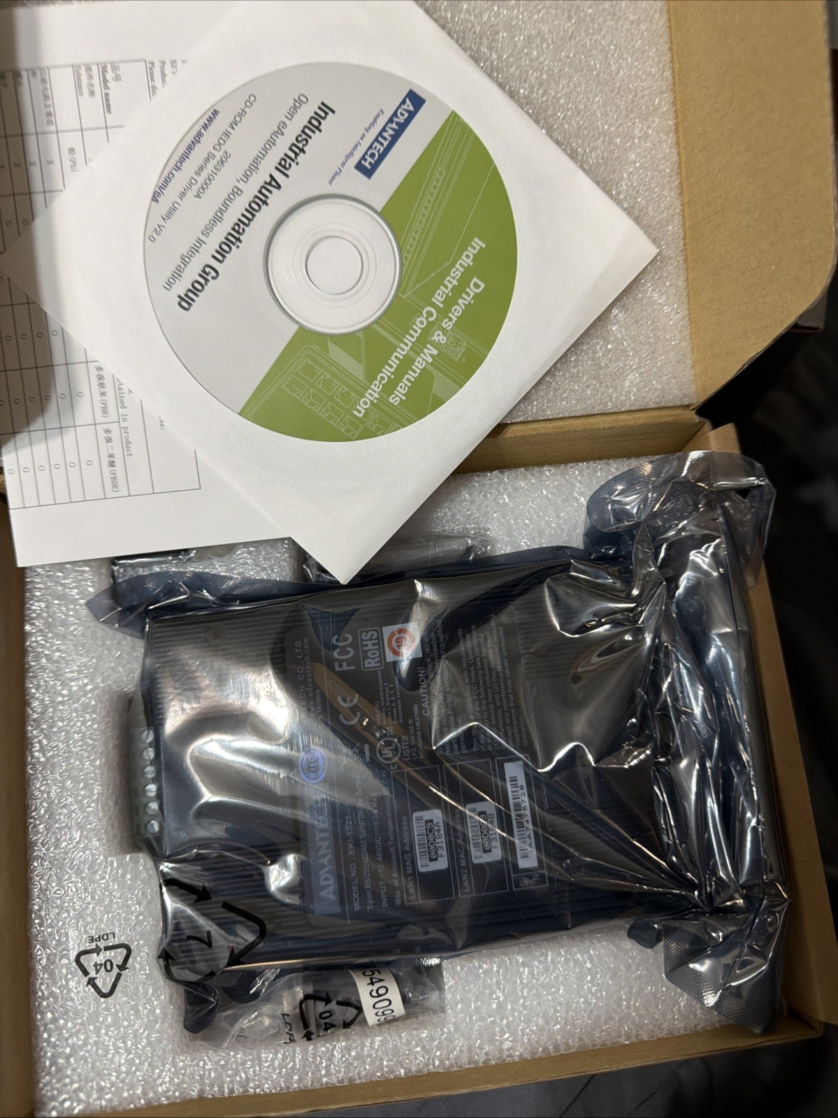 Advantech EKI-1521-AE Protocol Converter, 1 Port, 12-48
