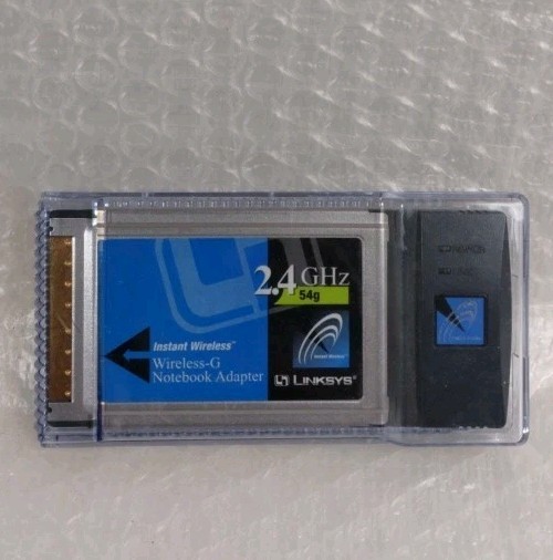 Cisco-Linksys WPC54GS Wireless-G Notebook Adapter.