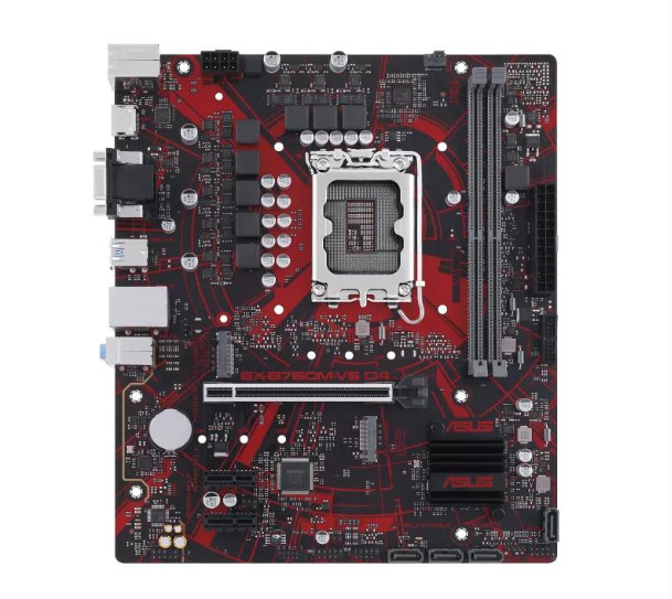 ASUS EX‑B760M‑V5 D5 LGA1700 Micro‑ATX Desktop Motherboard Tested Working No‑WiFi