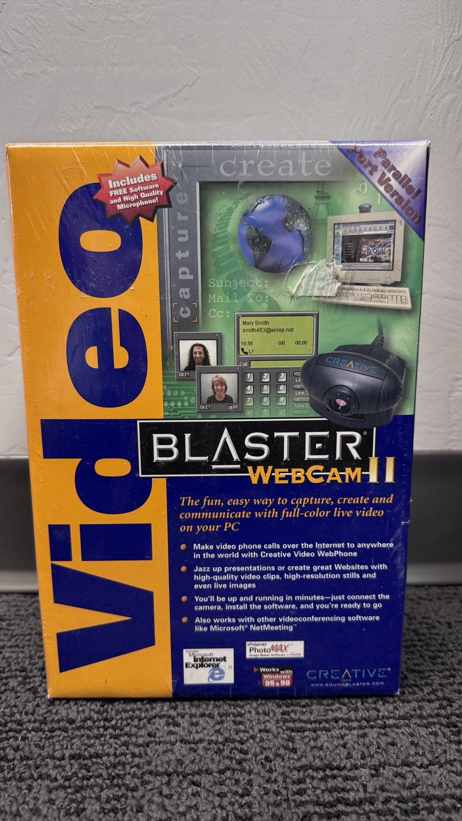 New Old Stock - Creative Video Blaster Webcam II for Windows 95 and 98
