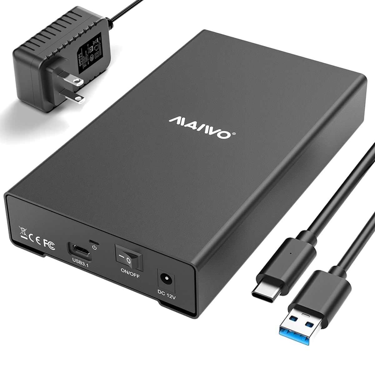 2.5 3.5 Inch SATA SSD HDD Enclosure USB 3.1 TypeC 10Gbps Hard Disk Adapter