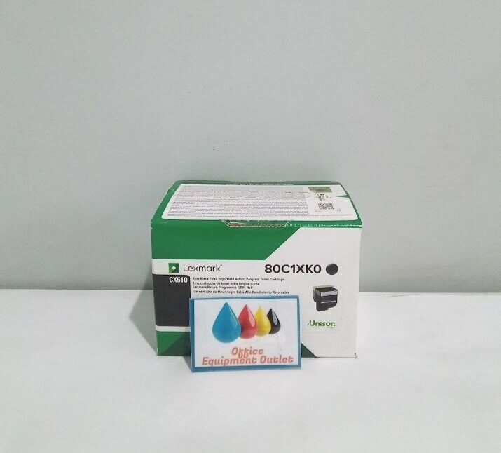 Lexmark 801 Black Extra High Yield Toner Cartridge 80C1XK0