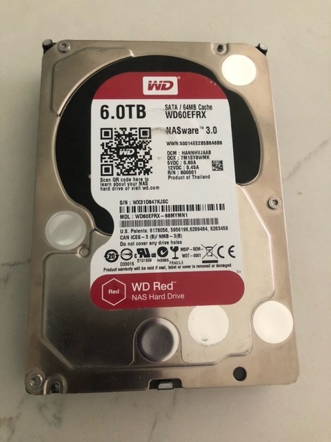 Western Digital Red Plus (5400RPM, 3.5", SATA III, 64MB Cache) 6TB Internal...