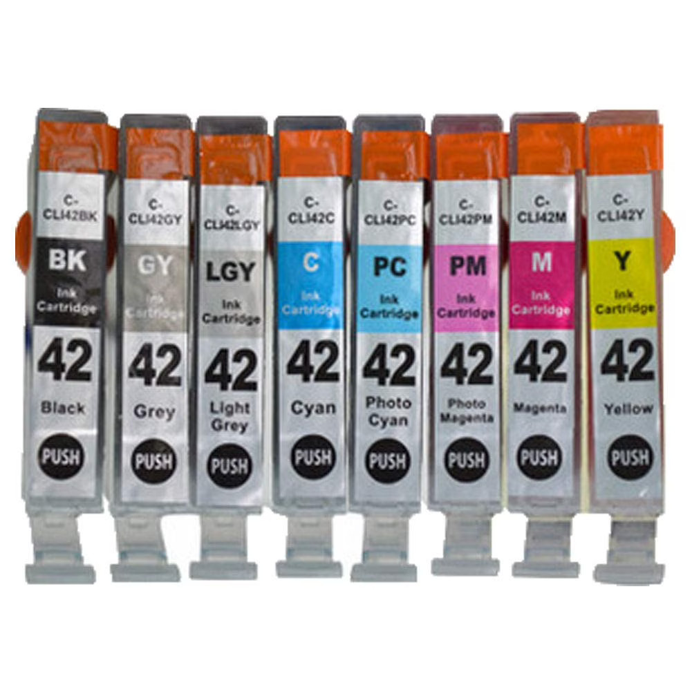 CLI-42 Ink Cartridges 8-Pack for Canon PIXMA PRO-100 PRO-100S Printer