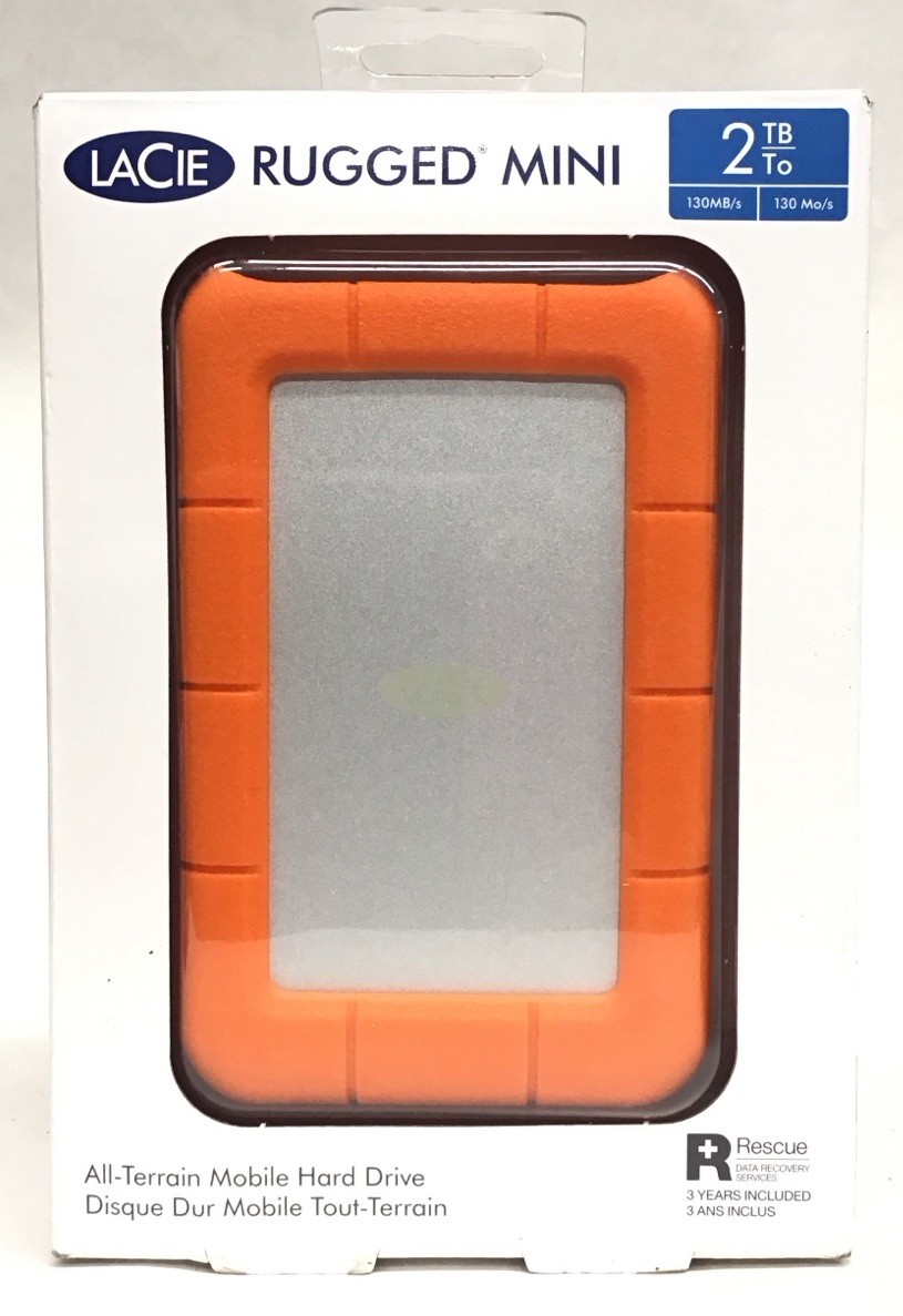 Lacie Rugged Mini Mobile Hard Drive (2TB)