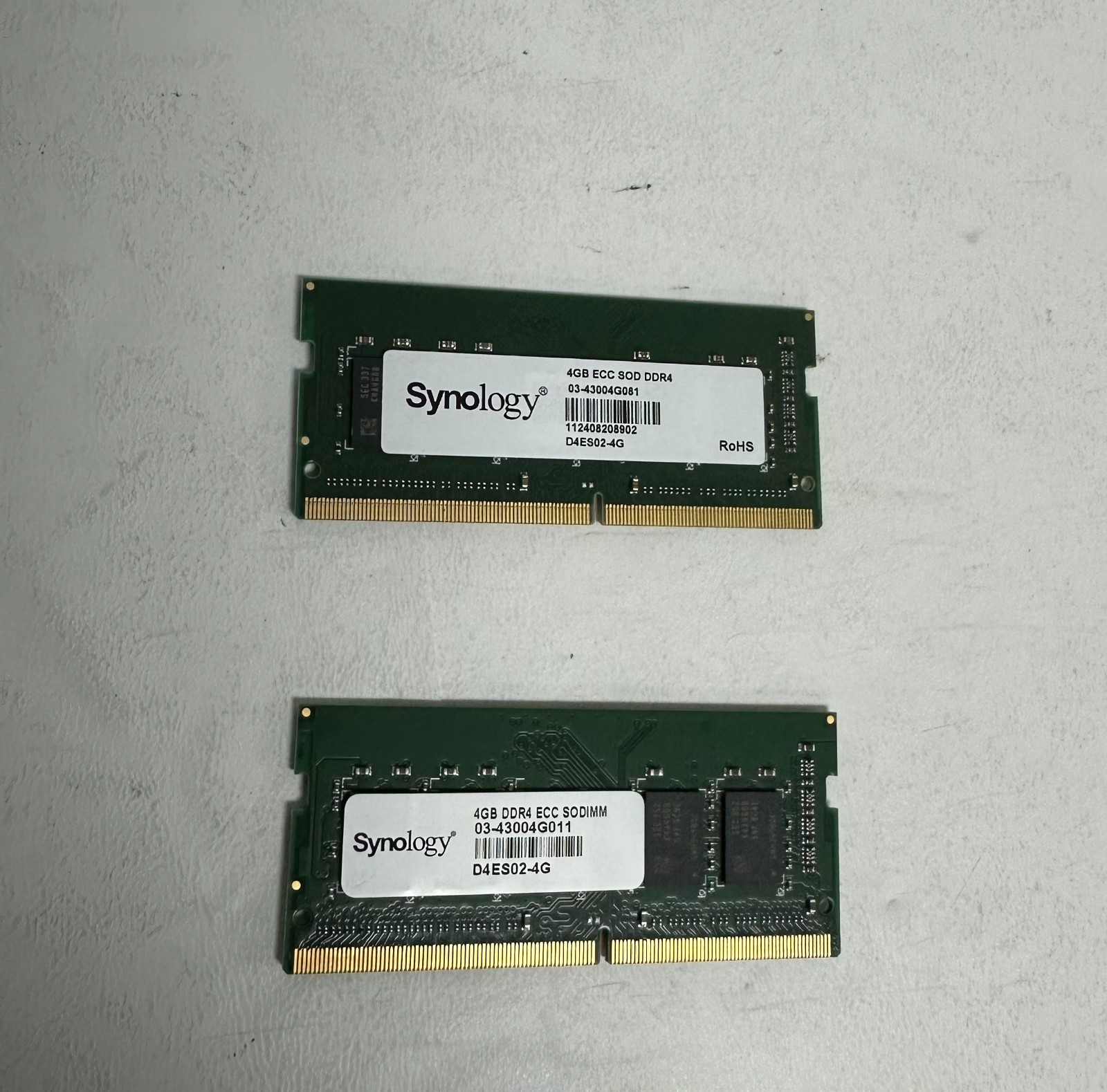 1 PCS Synology 4GB DDR4 ECC SO-DIMM Memory Module (Original)