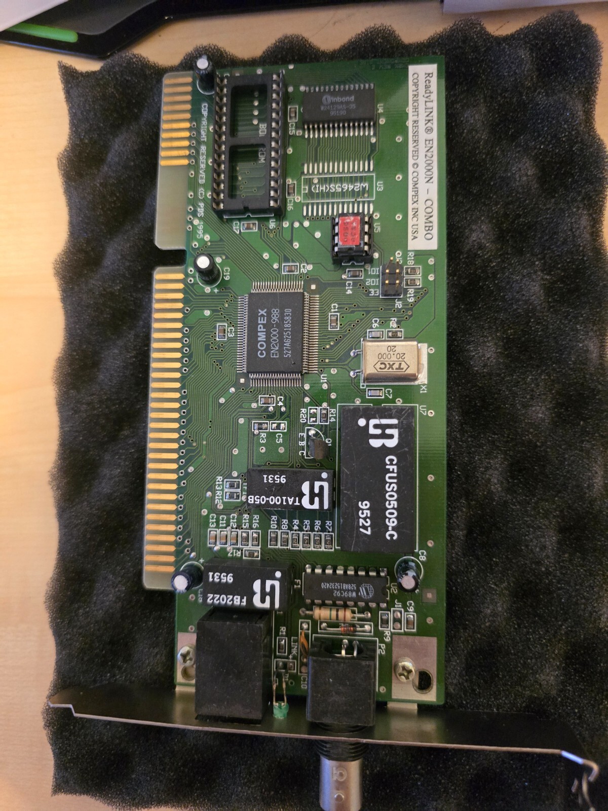 COMPEX ReadyLINK EN2000N-COMBO ISA 10Base-T/BNC Ethernet NIC – Vintage DOS Netwo