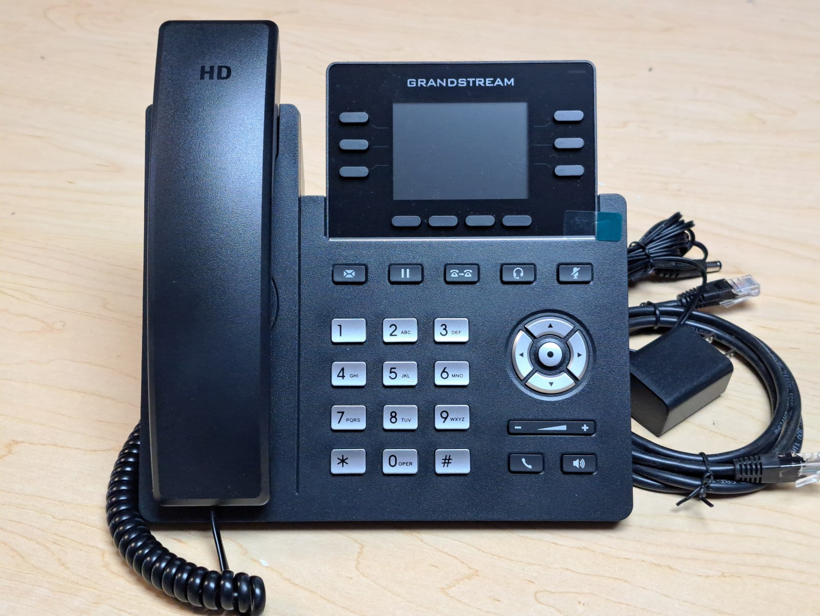 Grandstream GRP2613W 6-Line Carrier-Grade IP Phone – Wi-Fi 6, Dual Gigabit Ports