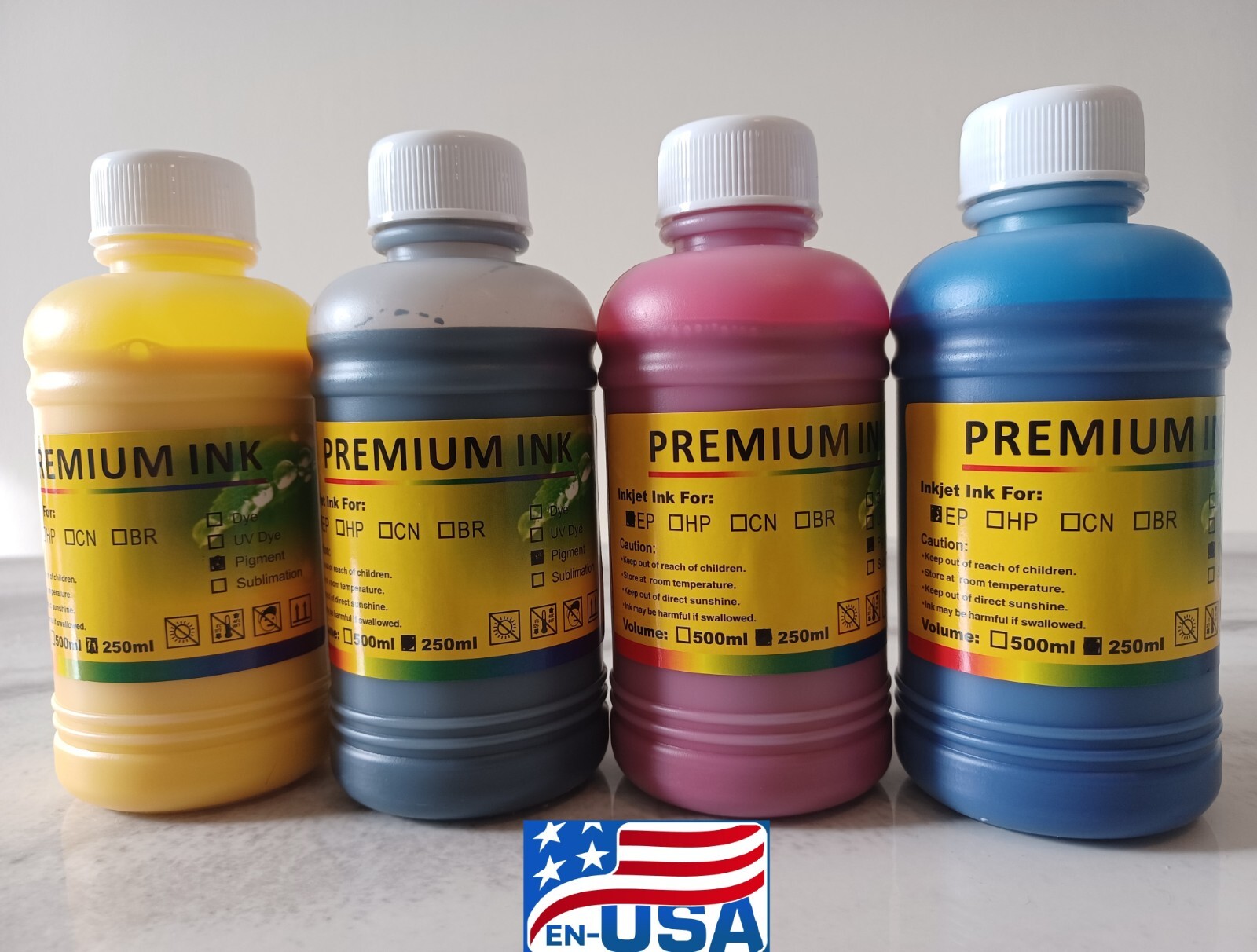 Pigment ink refill for use in Epson printers universal compatible all models