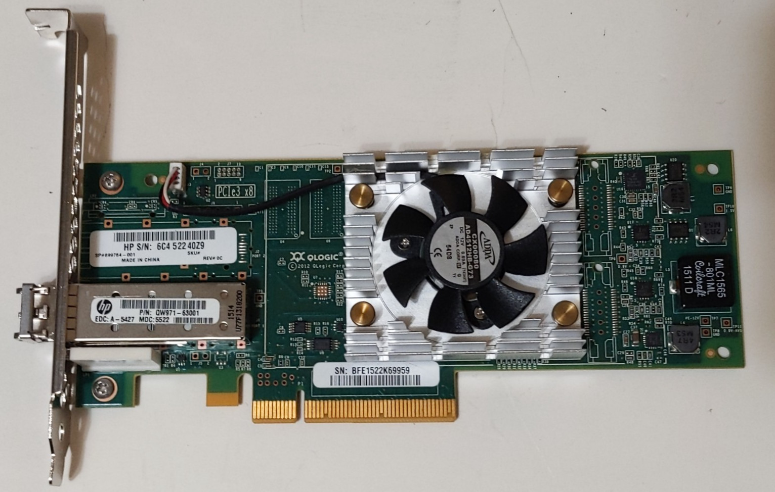 HP QLogic SN1000Q QLE2660 16Gb 1-Port PCIe Fibre Channel HBA 699764-001