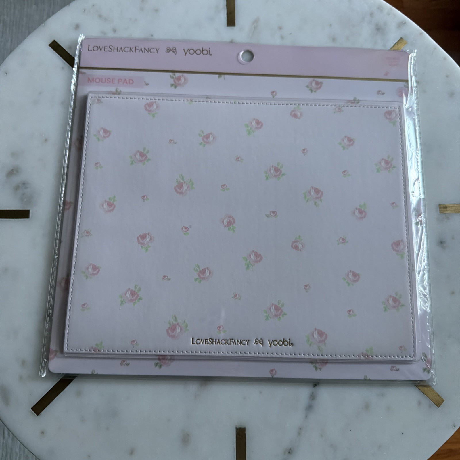 LoveShackFancy x Target - Yoobi Blooming Heirloom Mouse Pad Strawberry Macaroon