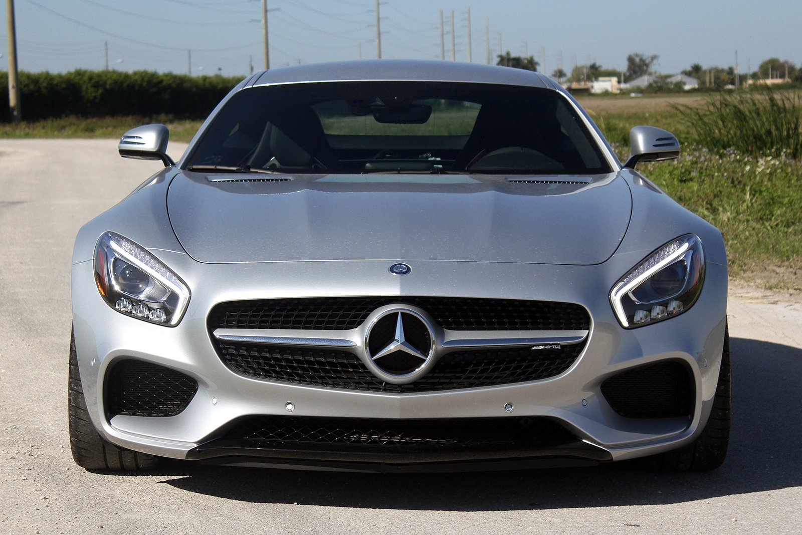 Cars 2016 mercedes amg gts Desk Mat Stitched