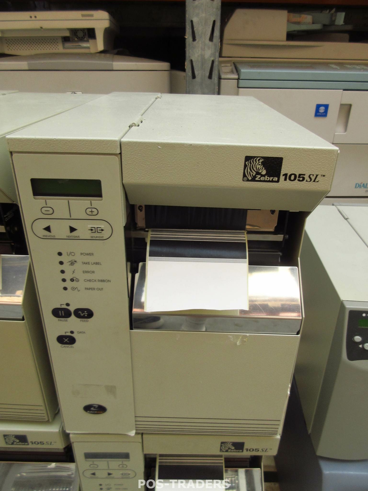 Zebra 105SL 10500-2004-0000 DT/TT LAN Barcode Label Printer Printer TESTED OK