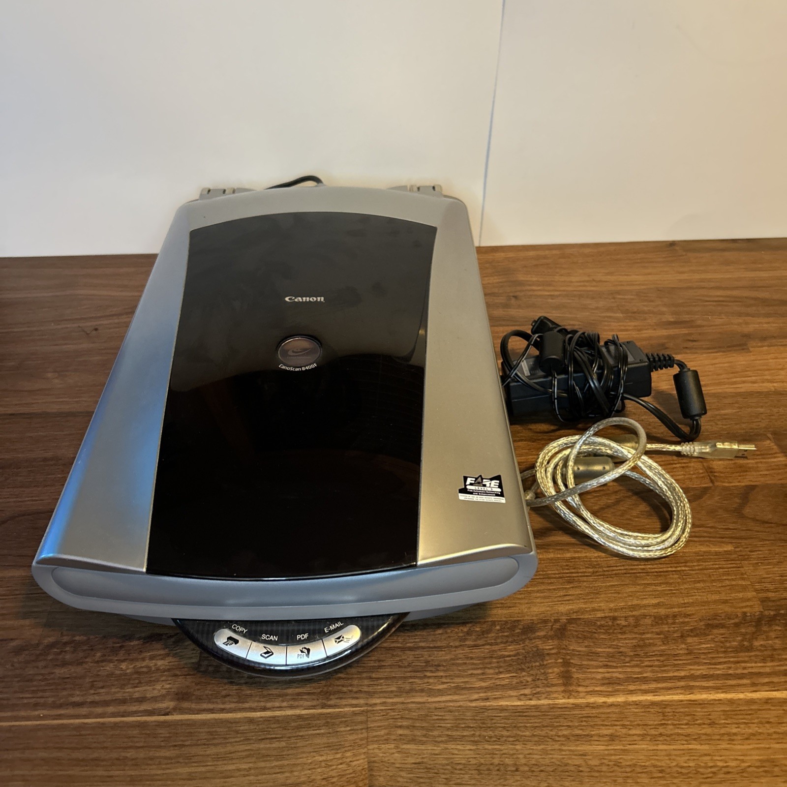 Canon CanoScan 8400F Flatbed USB Scanner With Cables Tested Working