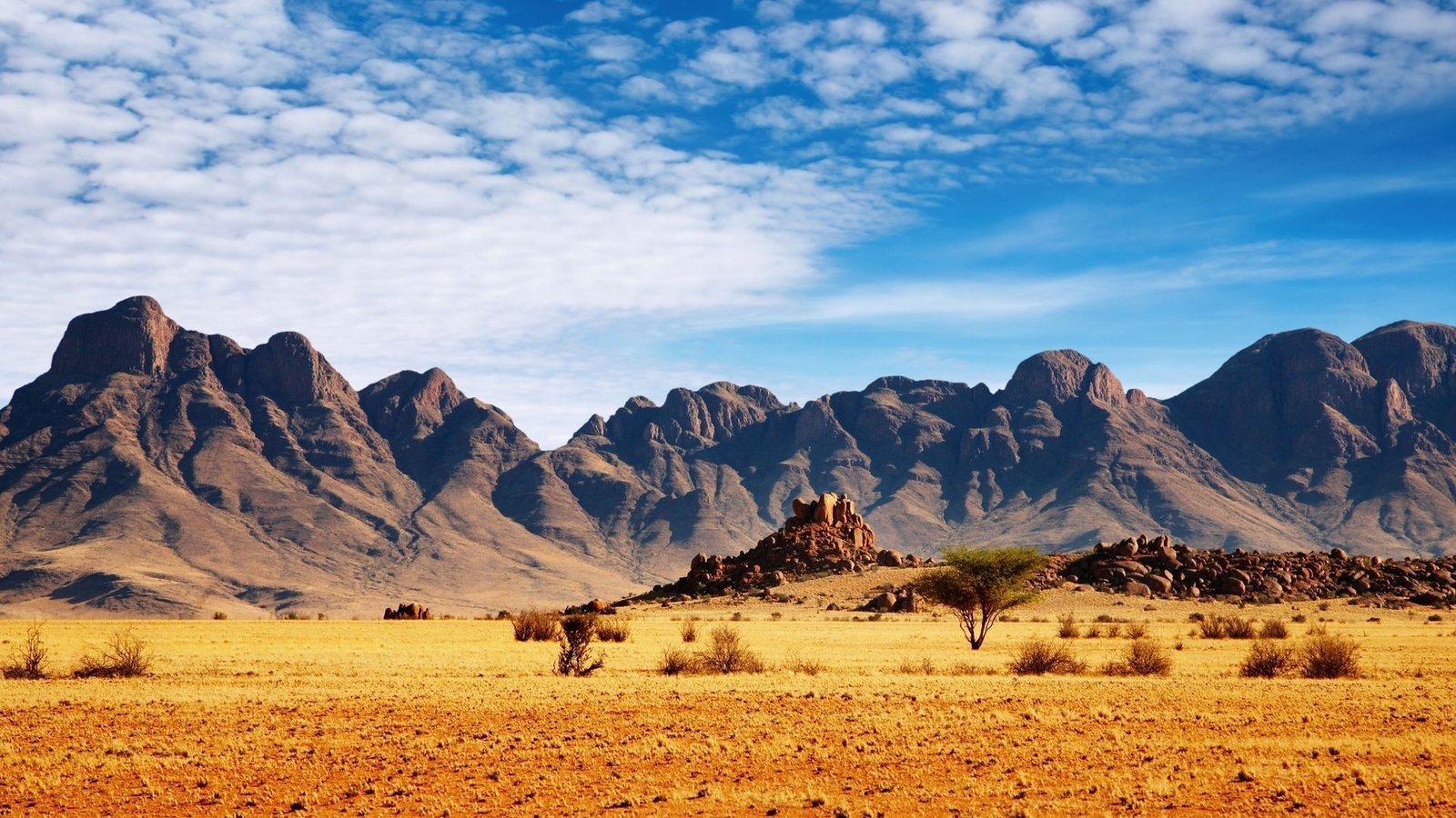 Landscape nature mountains clouds namibia africa desert Custom Gaming Mat Desk