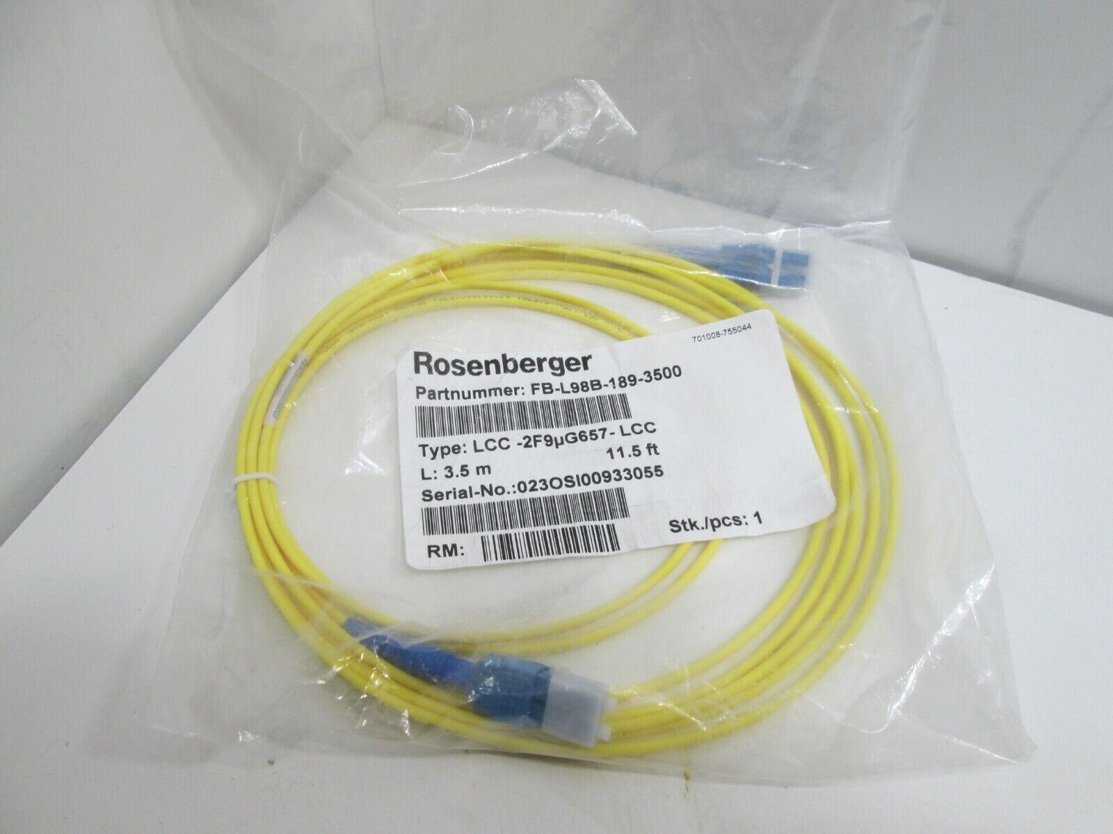 NEW Rosenberger  FB L98B 189 3500  11.5 Feet 