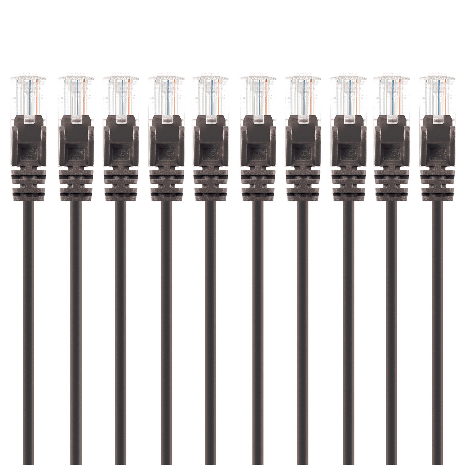 CAT-6 U/UTP Slim Network Patch Cable 20 ft 10 Pack