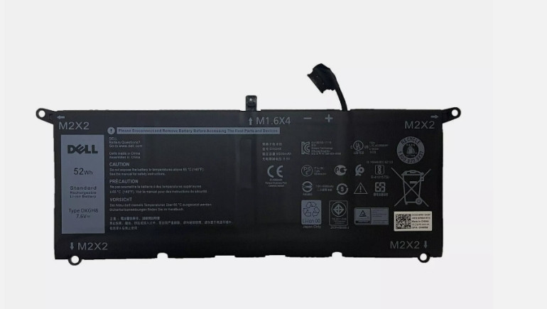 Genuine 52WH DXGH8 Battery For Dell XPS 13 13 9370 9380 7390 Series 0H754V OEM