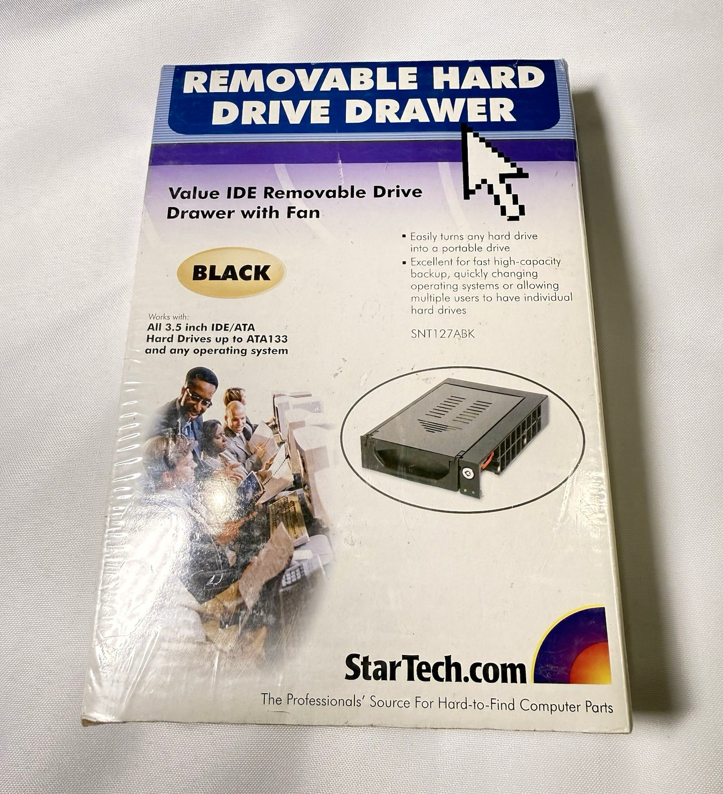 StarTech.com 3.5 in IDE/ATA Removable HDD Caddy Drawer w/ Cooling Fan Black -