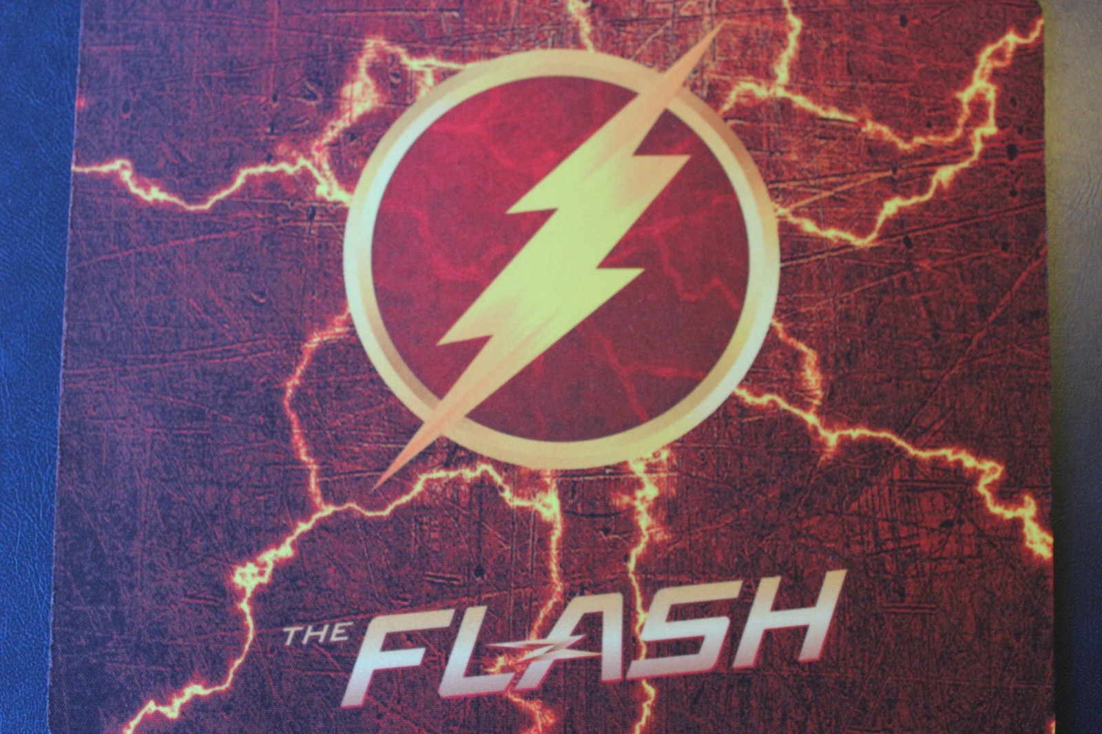 THE FLASH LOGO  CW DC Comics  Anti slip COMPUTER MOUSE PAD 9 X 7inch