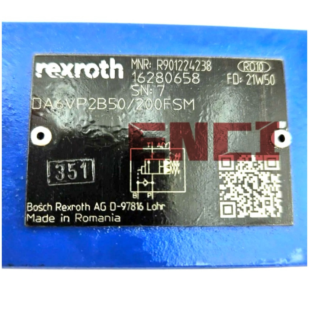 DA 6 VP2B5X/200FSM R901224238 Bosch Rexroth Valve DA6VP2B50/200FSM