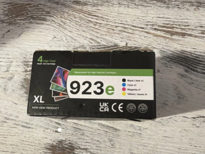 923e XL High Yield Ink Replacement Cartridges 4 Pack Black Cyan Magenta Yellow