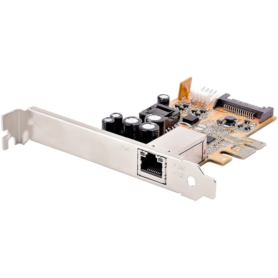 StarTech 1 Port 2.5Gbps PoE Network Card, PCIe Ethernet Adapter, 30W 802.3at PoE