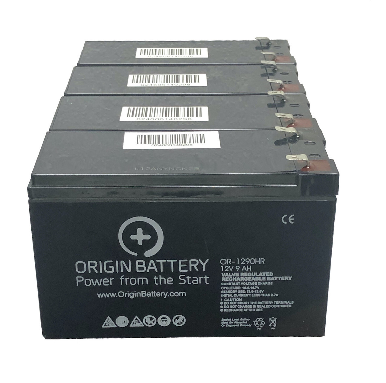 CyberPower OR1500LCDRTXL2U UPS Battery Replacement Kit 12V 9AH SLA RB1270X4B