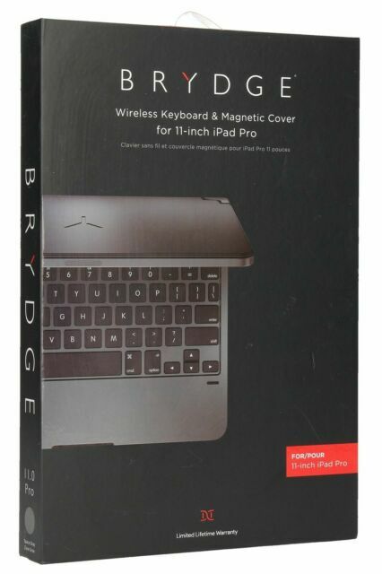 Brydge BRY4012 Bluetooth Keyboard for Apple iPad Pro 11in. - Space Gray